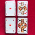 Skat playing card sets (4) , collectors items, Benteler, Volksbank, Blausiegel, Hartmann, LOT B, GER