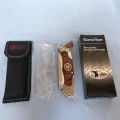 COLUMBIA JINLANG STAINLESS STEEL SUPER FOLDING KNIFE, NEW!