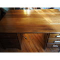 Very large solid wood (teak??) desk