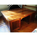 Very large solid wood (teak??) desk