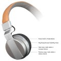 Bluetooth Headphones,Wireless On-Ear Folding Hi-Fi Stereo Headset with Microphones, Noise Canceling