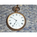 Gold Plated Pocket Watch  " STAR",   in a Dennison watch Case, in Good working Order