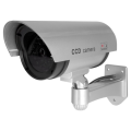 CCTV Security Fake/Dummy Camera Outdoor Bullet Camera Silver