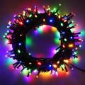 10M LED Fairy String Light Inter- connecting Black Cable Inter- connecting RGB 8 Settings