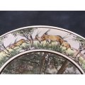 A HUGE DISPLAY PLATE BY ROYAL DOULTON DEPICTING THE WATERBUCK - AFRICAN SERIES