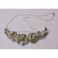 A BEAUTIFUL CAST STERLING SILVER DESIGNER MADE PENDANT PLUS A STERLING SILVER NECKLACE ...MUST HAVE