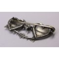 A RARE OLD HALLMARKED STERLING SILVER MIZPAH BROOCH ....CHESTER ...AROUND 1896...PLEASE READ