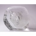 A SUPERB VINTAGE SOLID GLASS PAPERWEIGHT DEPICTING A BEAR ...NO DOUBT BY MAT JONASSON....WOW !!!