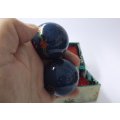 NEED BALLS ? A GREAT LOOKING ORIENTAL PAIR OF "STRESS BALLS" IN ORIGINAL BOX ...THEY GOT THE JINGLES