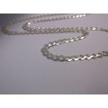 A BRAND NEW CURB CHAIN LINK SOLID STERLING SILVER NECKLACE - GREAT QUALITY !!!