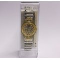 A TOTALLY AWESOME VINTAGE SWATCH WATCH IN ITS ORIGINAL CASE WITH MANUAL MADE IN 1991 ...$80 VALUE