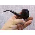 A COOL VINTAGE SMOKING PIPE BY GOLDENLEAF WITH CARVED LION MOTIF ....WICKED !!