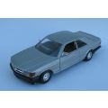 CLASSY !! A 1:26 SCALE DIE CAST METAL MODEL OF THE MERCEDES BENZ 500 SEC BY BURAGO ITALY...COOL SIZE