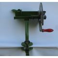 BRILLIANT RARE VINTAGE MEAT SLICER BY BEATRICE ENGLAND ...CAST IRON WITH COUNTER CLAMP ...WOW !!!!