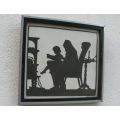 AN OLD RARE SILHOUETTE ETCHING BY ELSE HASSELRIIS 1878 - 1953 ...AVERAGE VALUE $60 EACH