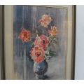 AN AMAZING LARGE ORIGINAL STILL LIFE WATERCOLOR BY SA ARTIST LUCY .M WILES ...INVESTMENT PIECE !!