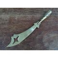 COOL !! A RARE WW1 TRENCH ART BULLET KNIFE WITH INSCRIPTION ""MISSINE"" ...WOW !!