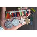 AN AWESOME FULL SIZED SET OF WW2 MEDALS PLUS EXTRA MEDALLIONS AND BITS N BOBS !! BID FOR ALL !!