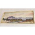 An original watercolour painting signed by the artist Olive Beaumont Crewe