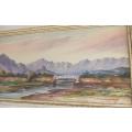An original watercolour painting signed by the artist Olive Beaumont Crewe