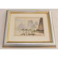 An original signed watercolour painting by Chinese mid 20th century artist Chi Shing