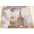 An original signed vintage Russian watercolour painting