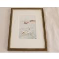 An original signed watercolour painting by British artist Arthur Bever