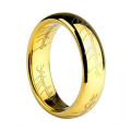Exquisite! 18K Yellow Gold Plated Lord Of The Rings 6mm Ring - Size 12 (X 1/2)