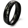 Exquisite! 18K Black Gold Plated Lord Of The Rings 6mm Ring - Size 10.25 (U)