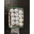 12 X Variety Golf Ball Pack + 10 X Golf Tees 70MM + 1 X NEW Taylormade TP5X