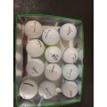 12 X Variety golf Ball Pack( A- Grade) + 50 Wooden 70 MM Tees + 1 New Srixon Z StarXV