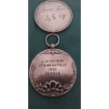 Two Vintage White Metal Medallions - (one bid for both)