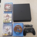 Unbeatable Deal Sony As new Ps 4 Slim with 1 controller and 4 games