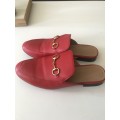 Gucci Inspired Princetown Mule Red