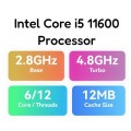 Intel Core i5 11600 CPU + FREE RGB CPU Liquid Cooler