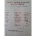 Rugby programme. Wasps (Pietermaritzburg) Inv vs Garth Robins Inv XV 6 Oct 1973 See team lists below
