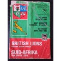 Rugby programme. South Africa v British & Irish Lions 28 June 1980 See condition below