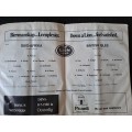 Rugby programme. South Africa v British & Irish Lions 28 June 1980 See condition below