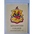 Cigarette card - Arms & crests of Southern African universities & schools- No 11 Kingswood College