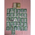 Cigarette cards 1938 - Issued by Springbok Cigarettes-Complete set of 62 cards. Scarce with boxes