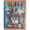 Rugby programme with match ticket - South Africa v France 26 June 1993 Durban