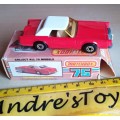 Lesney Matchbox Superfast Diecast Model ~ No 228 Lincoln Continental ~  with original box