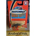 2002 Matchbox ~  Hero-City #13 Hospitail Helicopter - Mint on Long Card