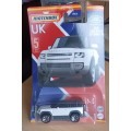 2021 Matchbox ~ UK ~ 5/12 2020 Land Rover Defender 50 ~ bent card