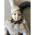porcelain clown Vintage, and Classic Toy