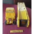 Tonka Vintage ~ Tonka Yellow Car Carrier ~ Pressed Steel All Original