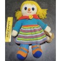 Knitted Little Girl doll  ~ 60`s