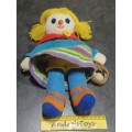 Knitted Little Girl doll  ~ 60`s