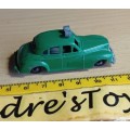 Vintage Budgie Toys ~ NO.5 Police Car ~ Green ~ loose