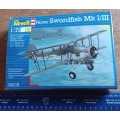 Revell ~ Fairey Sworddfish MKI/III ~1:72 Scale (2 kits in the box) Airfix  ~ Fairey Sworddfish